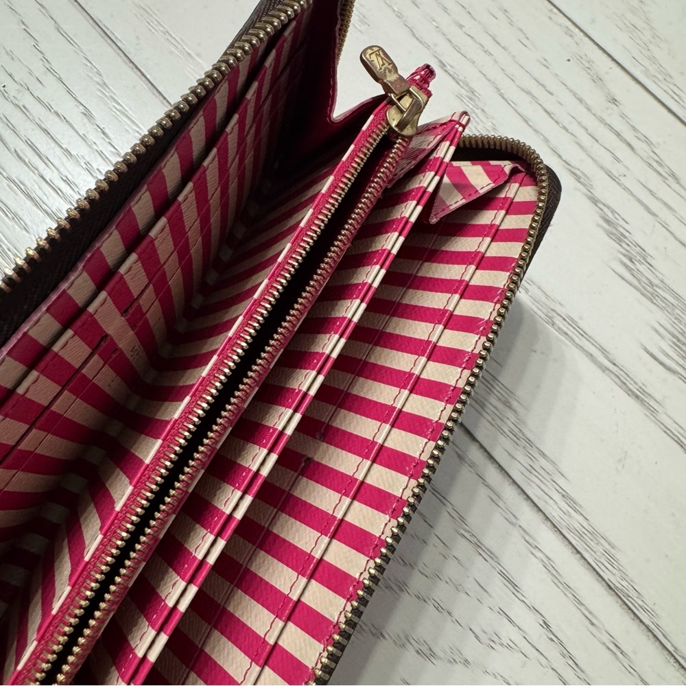 Louis Vuitton Brown and Blue Wallet - Picture 8 of 11